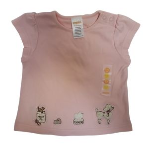 NWT Pink Gymboree Dog Tee with Cap Sleeves